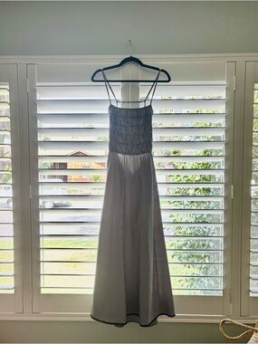 Solid and Striped Delta Black and White Gingham Noir Seersucker Dress